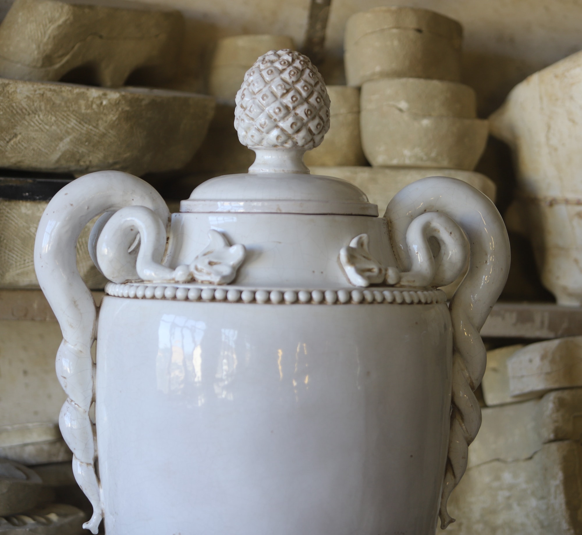 Vaso Bechelier con colonna